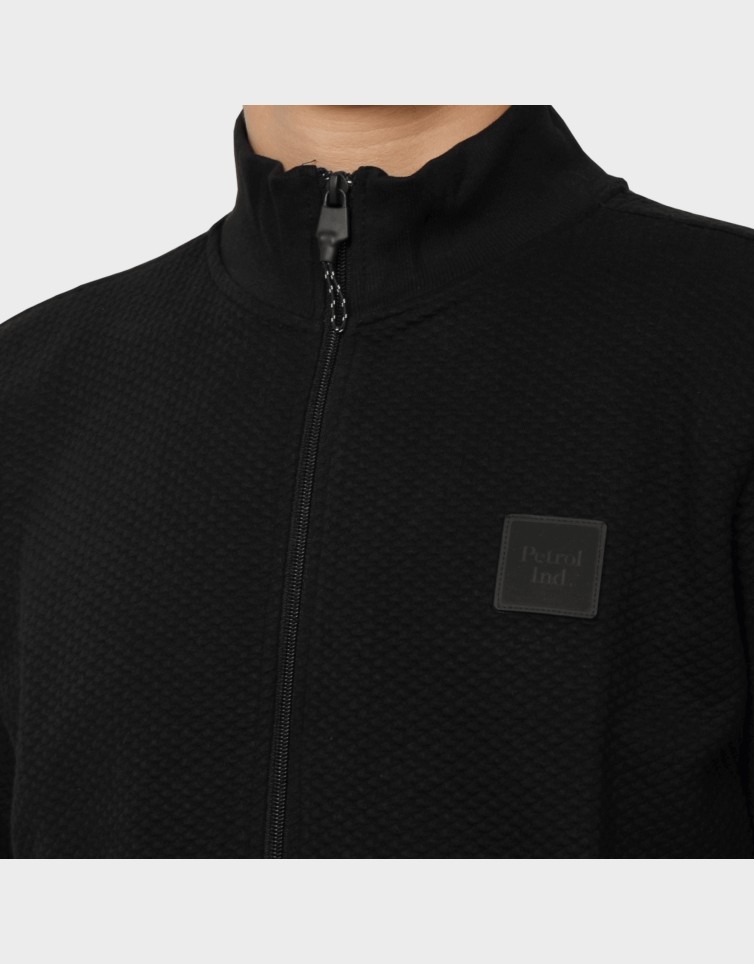 MEN SWEATER COLLAR ZIP