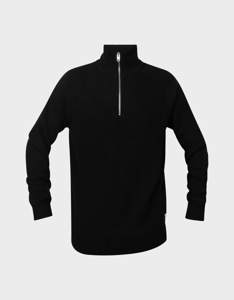 PANNEL KNIT HALF ZIP