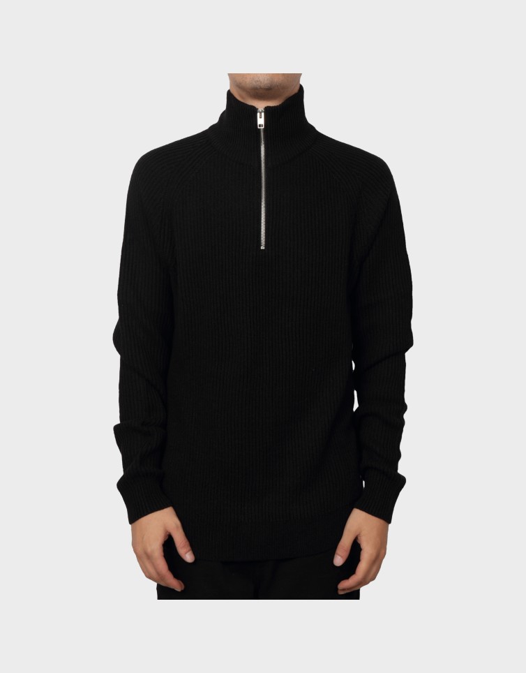 PANNEL KNIT HALF ZIP