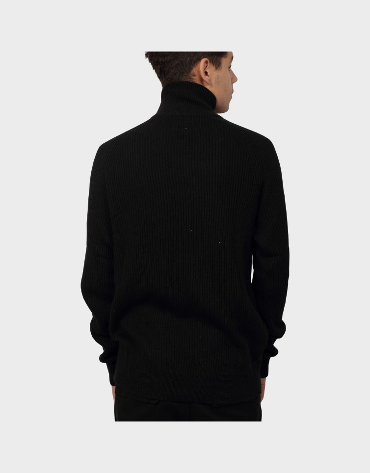 PANNEL KNIT HALF ZIP