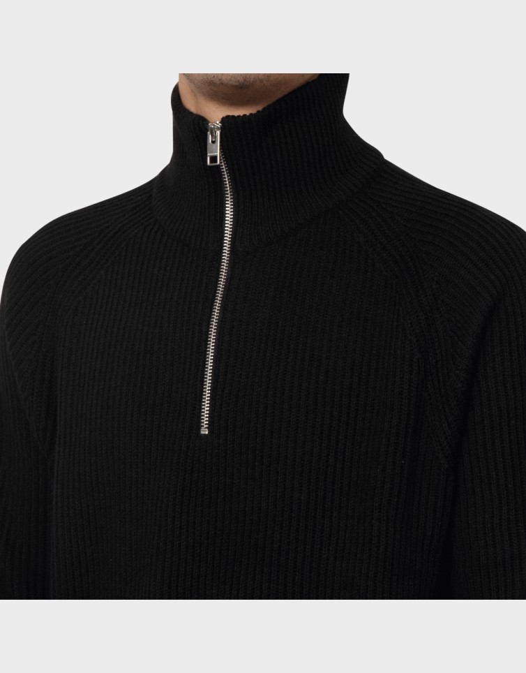 PANNEL KNIT HALF ZIP