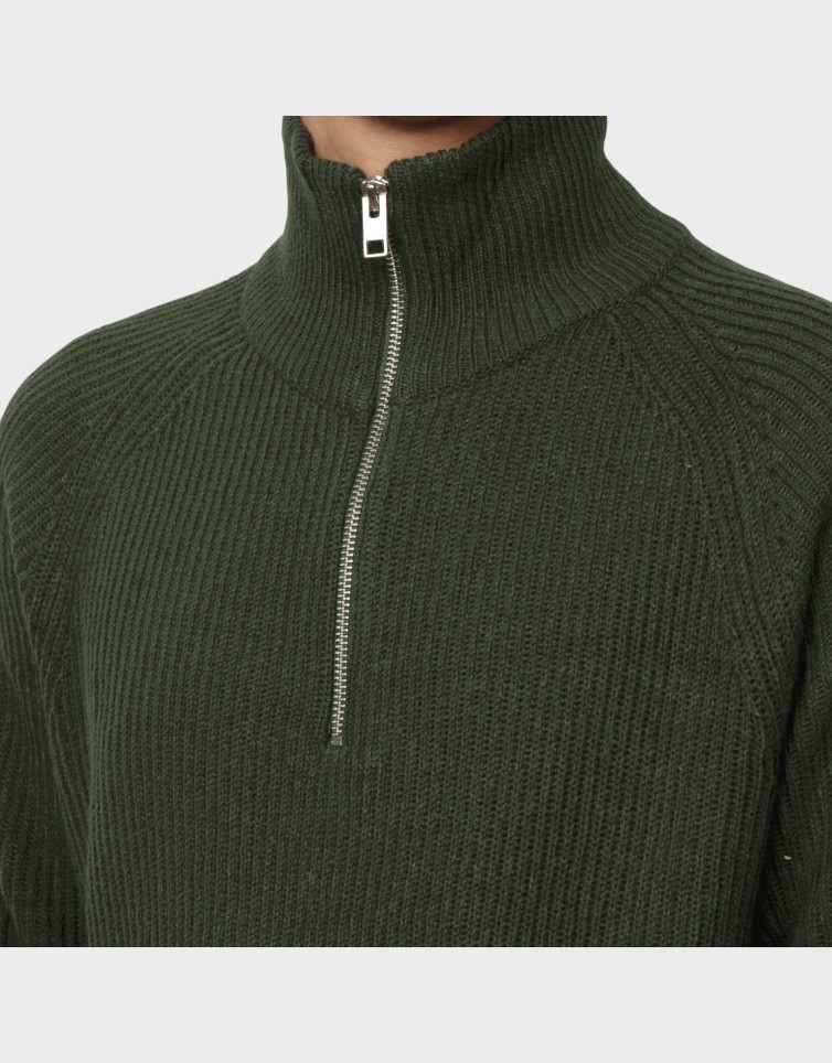 PANNEL KNIT HALF ZIP