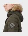 FUJI HOODED MID LENGTH PUFFER