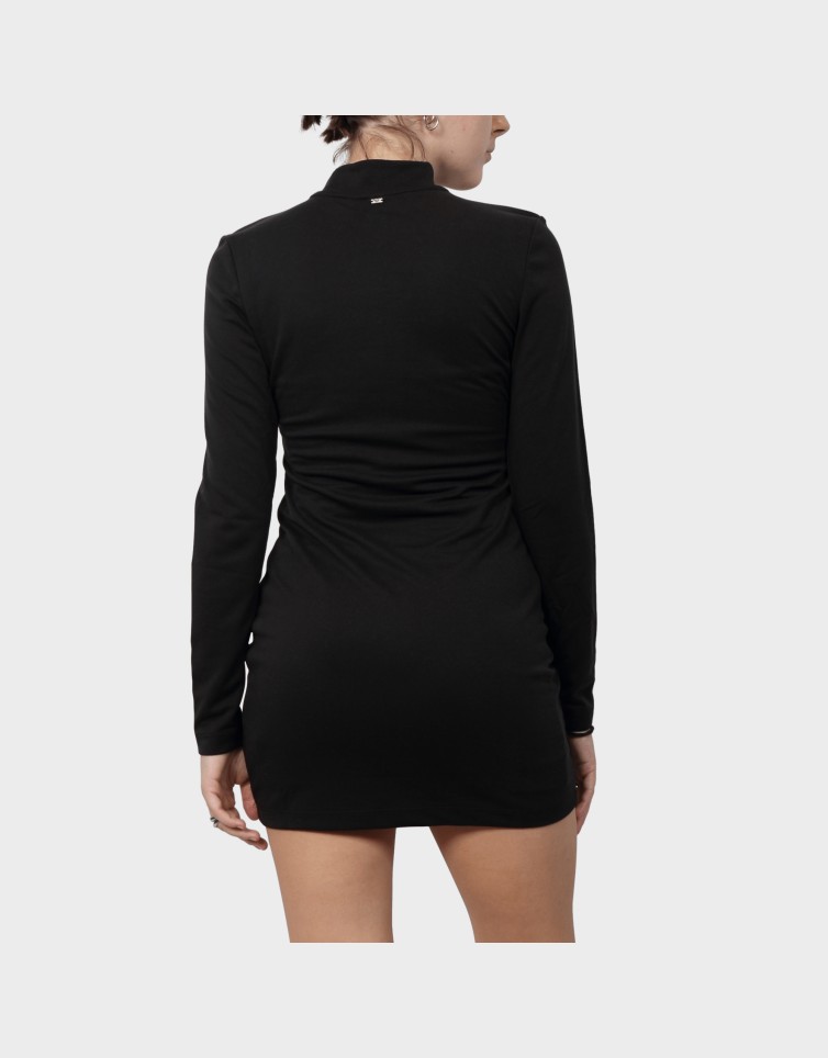 STUD MOCK NECK JERSEY MINI DRESS