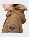FUJI HOODED MID LENGTH PUFFER