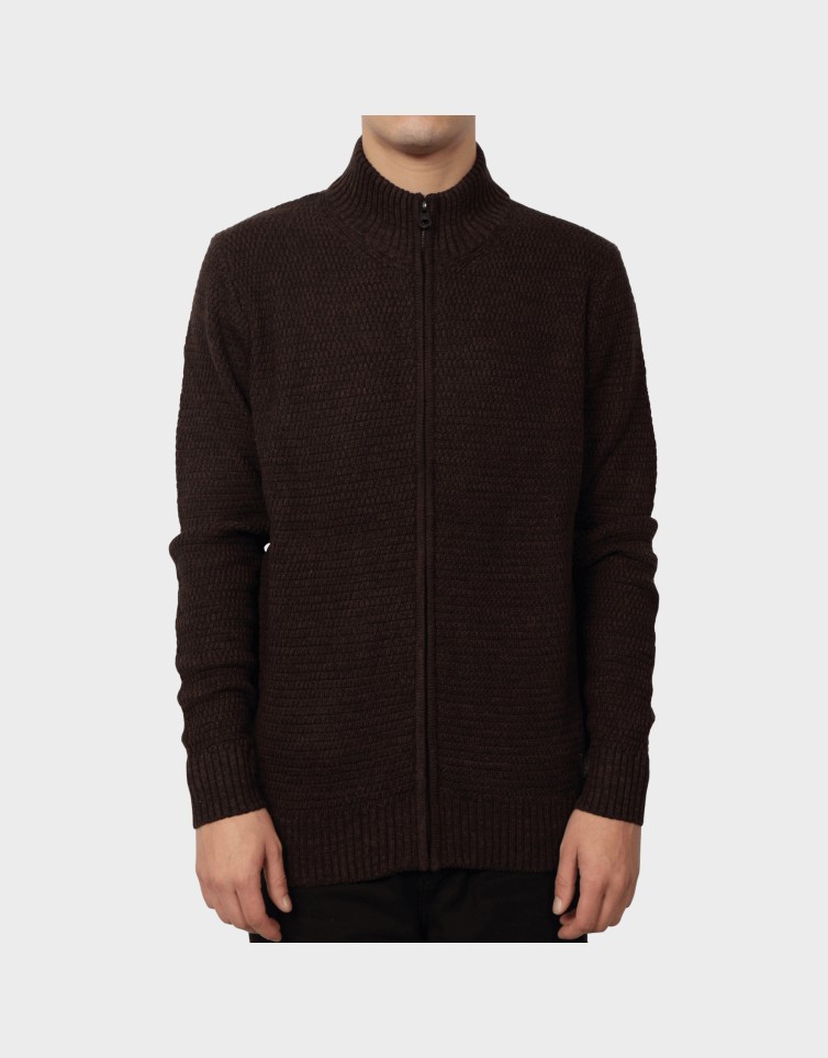 FUNKY ZIP CARDIGAN