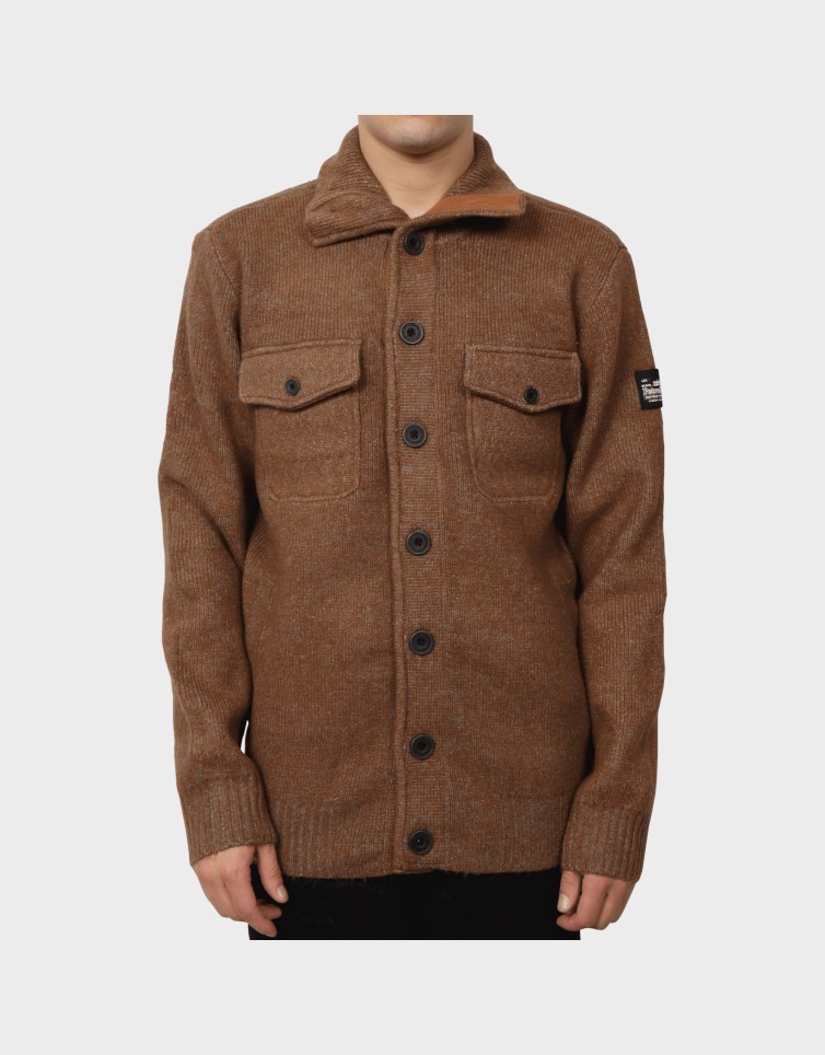 KNITWEAR COLLAR CARDIGAN