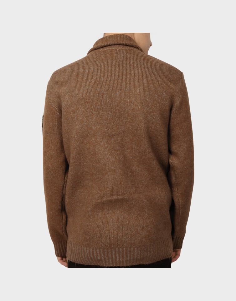 KNITWEAR COLLAR CARDIGAN
