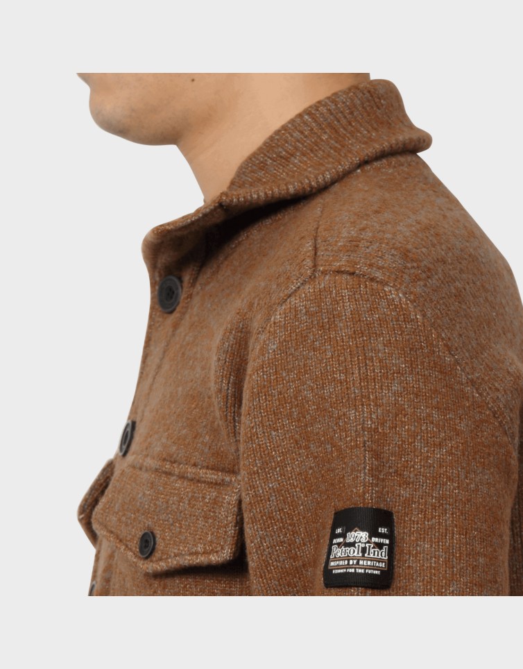 KNITWEAR COLLAR CARDIGAN