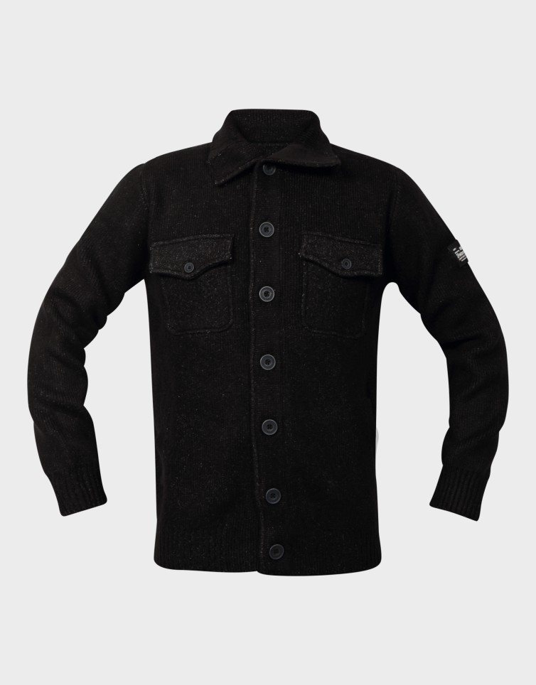KNITWEAR COLLAR CARDIGAN