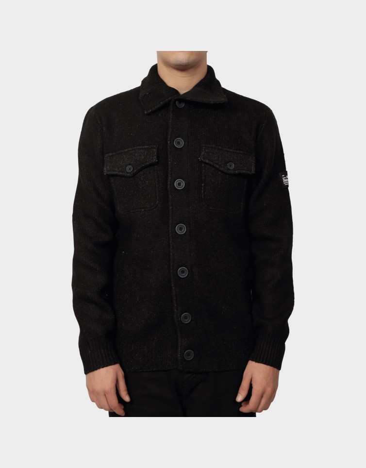 KNITWEAR COLLAR CARDIGAN