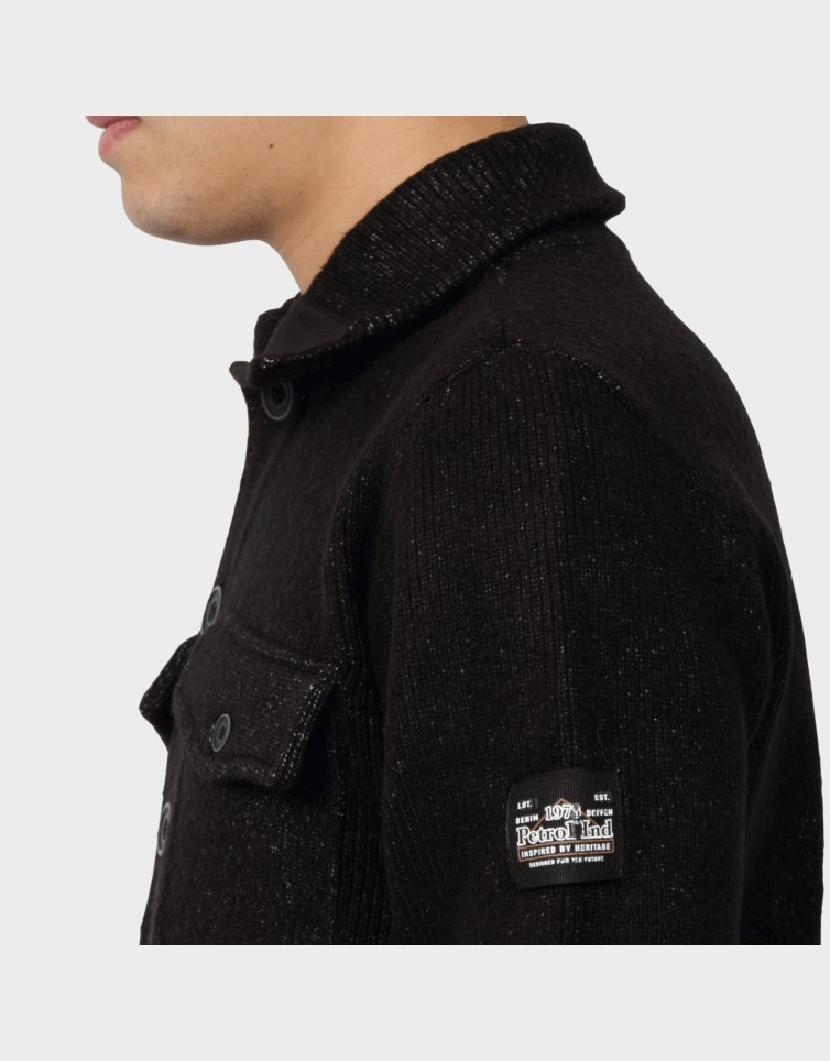 KNITWEAR COLLAR CARDIGAN