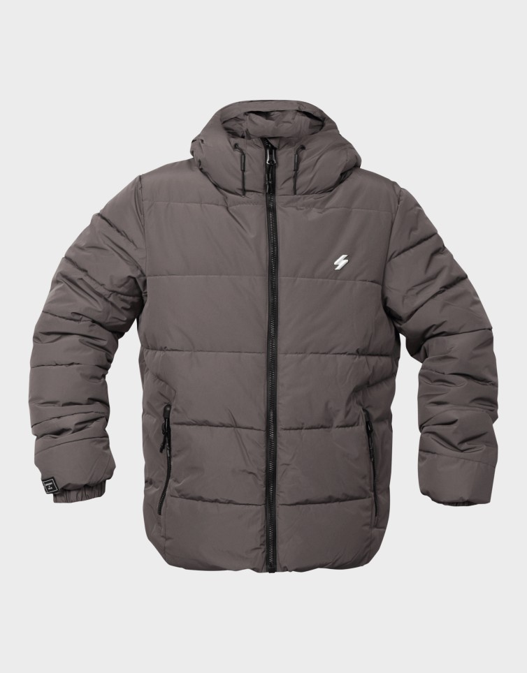 HOODED SPORTS PUFFER JACKET