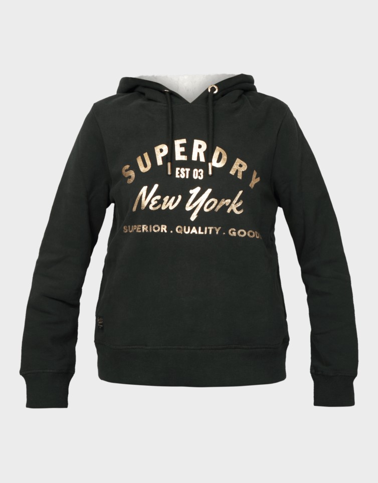 OVIN LUXE METALLIC LOGO HOODIE