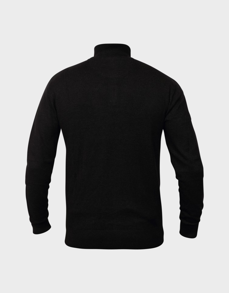 KNIT HALF ZIP BLOUSE