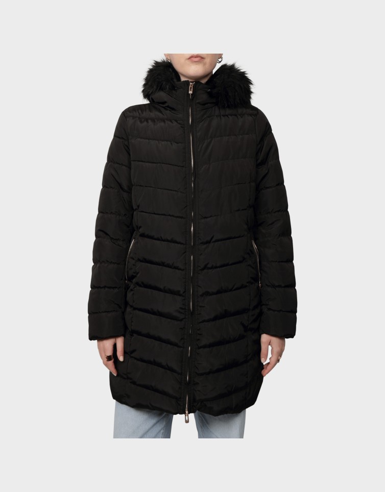 ELLAN QUILTED HOOD FUR