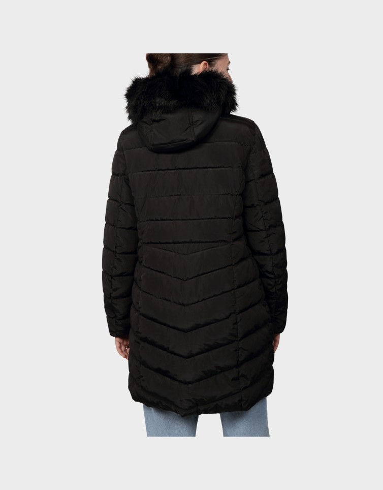 ELLAN QUILTED HOOD FUR