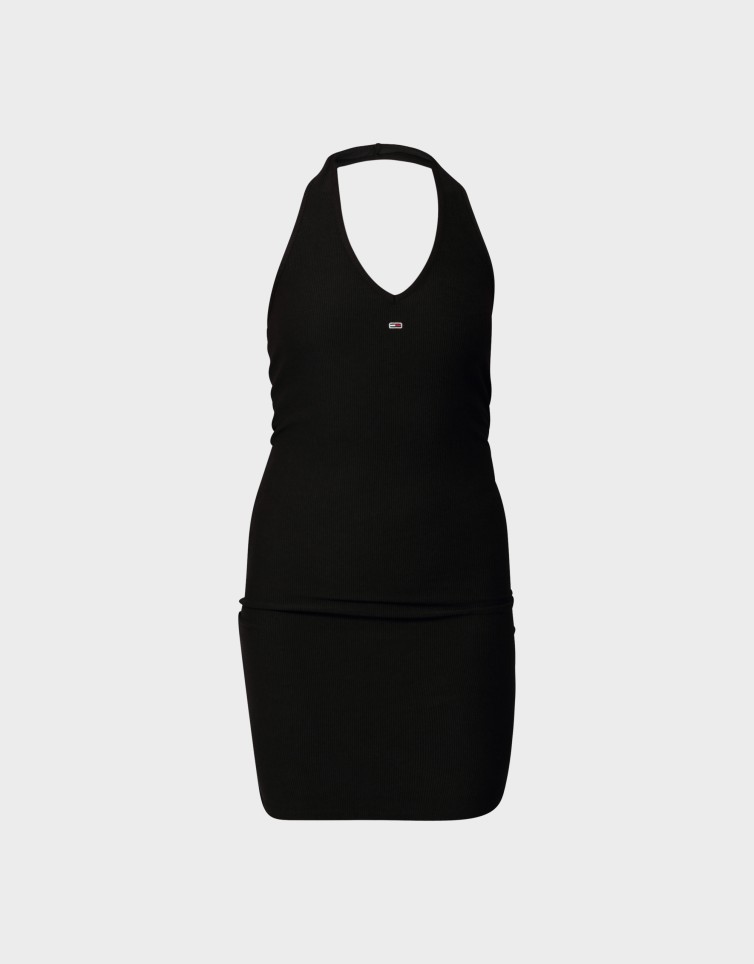 HALTERNECK RIB BODYCON