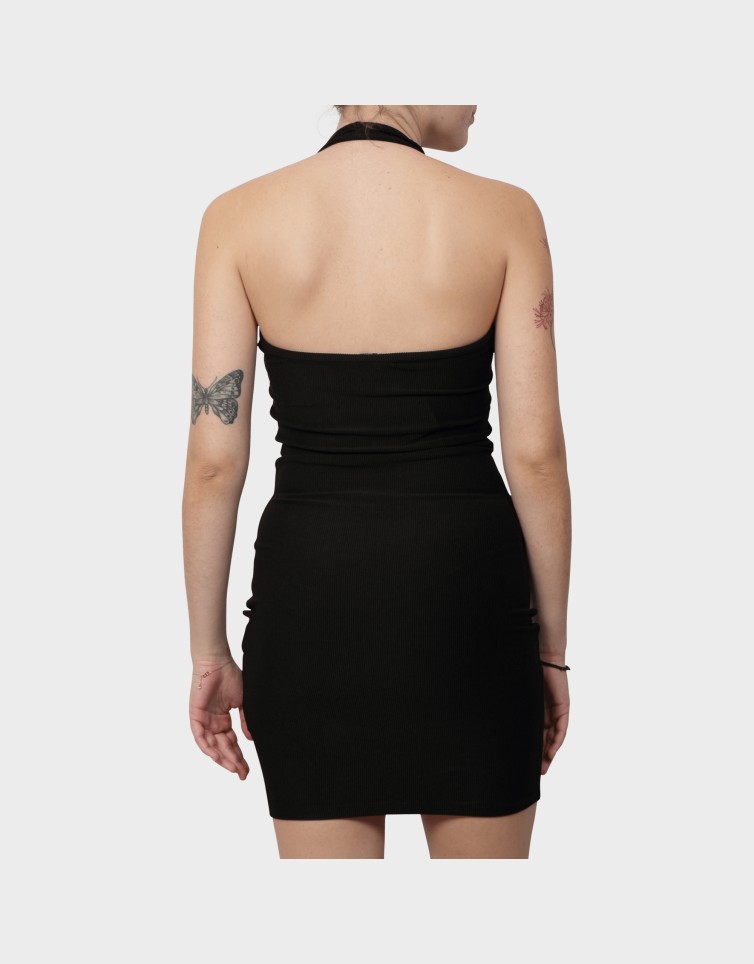 HALTERNECK RIB BODYCON