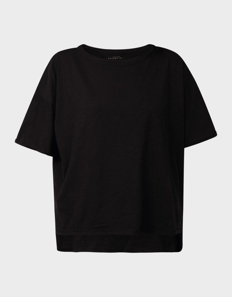 WORLD S/S BOXY SLIT TOP