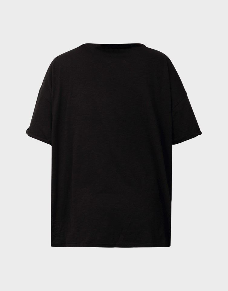 WORLD S/S BOXY SLIT TOP