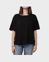 WORLD S/S BOXY SLIT TOP