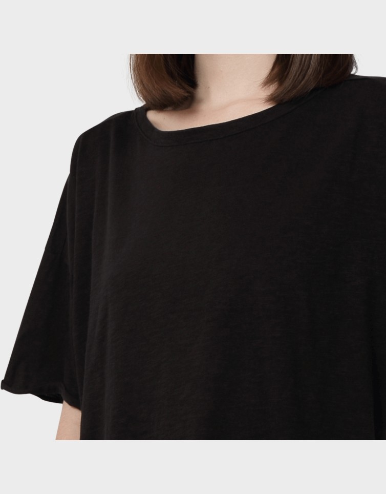 WORLD S/S BOXY SLIT TOP