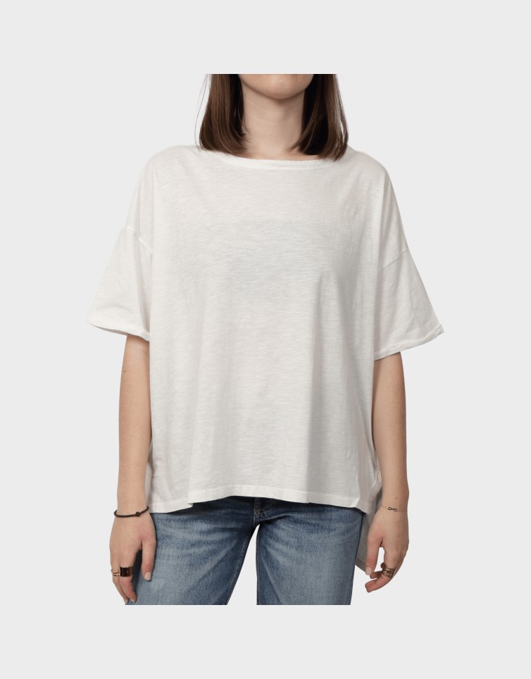 WORLD S/S BOXY SLIT TOP