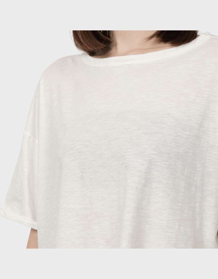 WORLD S/S BOXY SLIT TOP