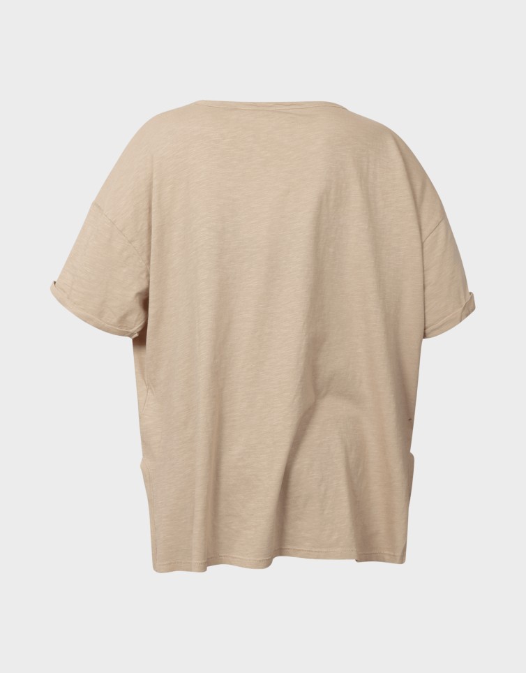 WORLD S/S BOXY SLIT TOP