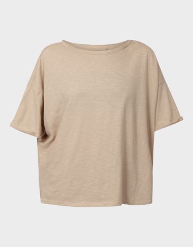 WORLD S/S BOXY SLIT TOP