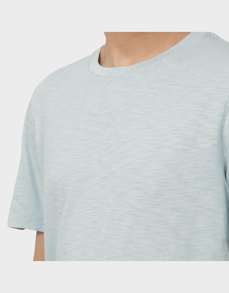 STUD CREW NECK SLUB SS T-SHIRT