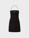 FLARE MINI BADGE RIB DRESS