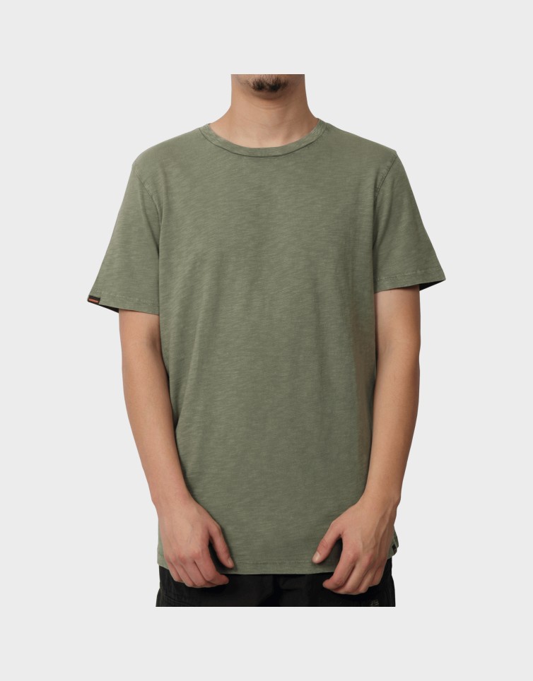 STUD CREW NECK SLUB SS T-SHIRT