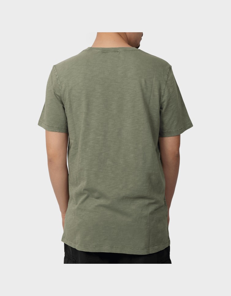 STUD CREW NECK SLUB SS T-SHIRT