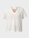 ISLA REG VNECK SS LINEN TEE