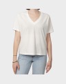 ISLA REG VNECK SS LINEN TEE