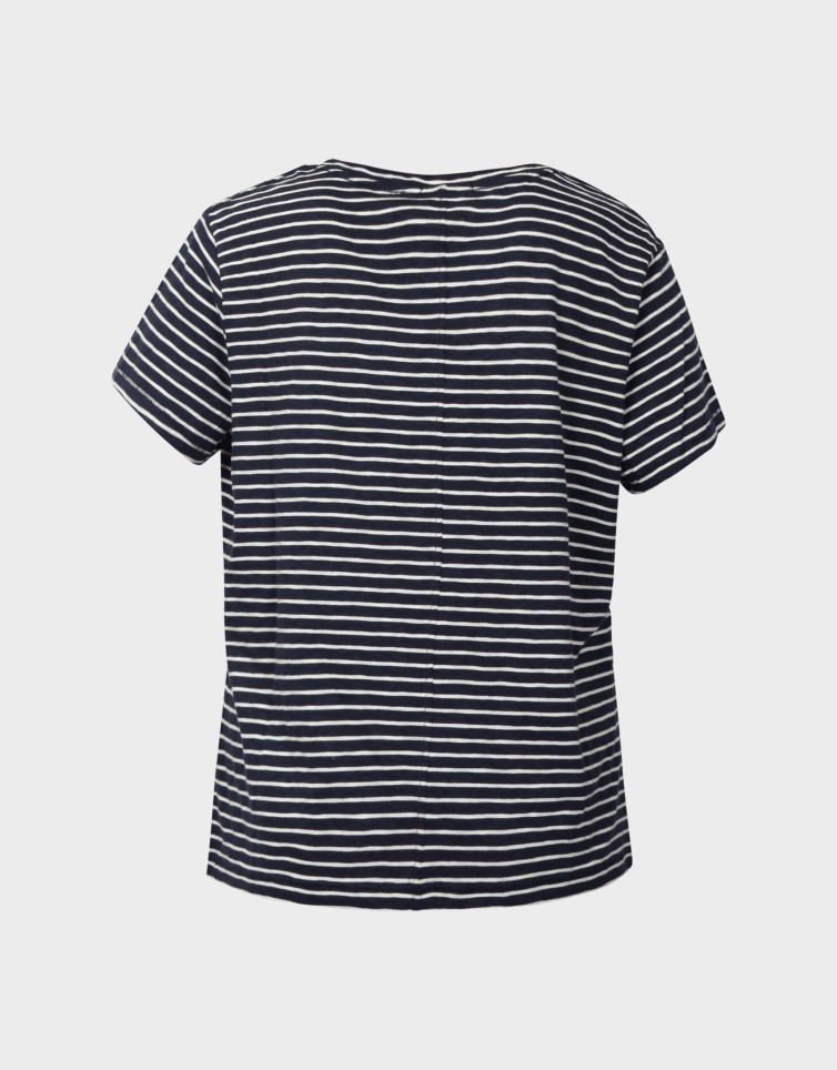 SLUB EMB VEE TEE