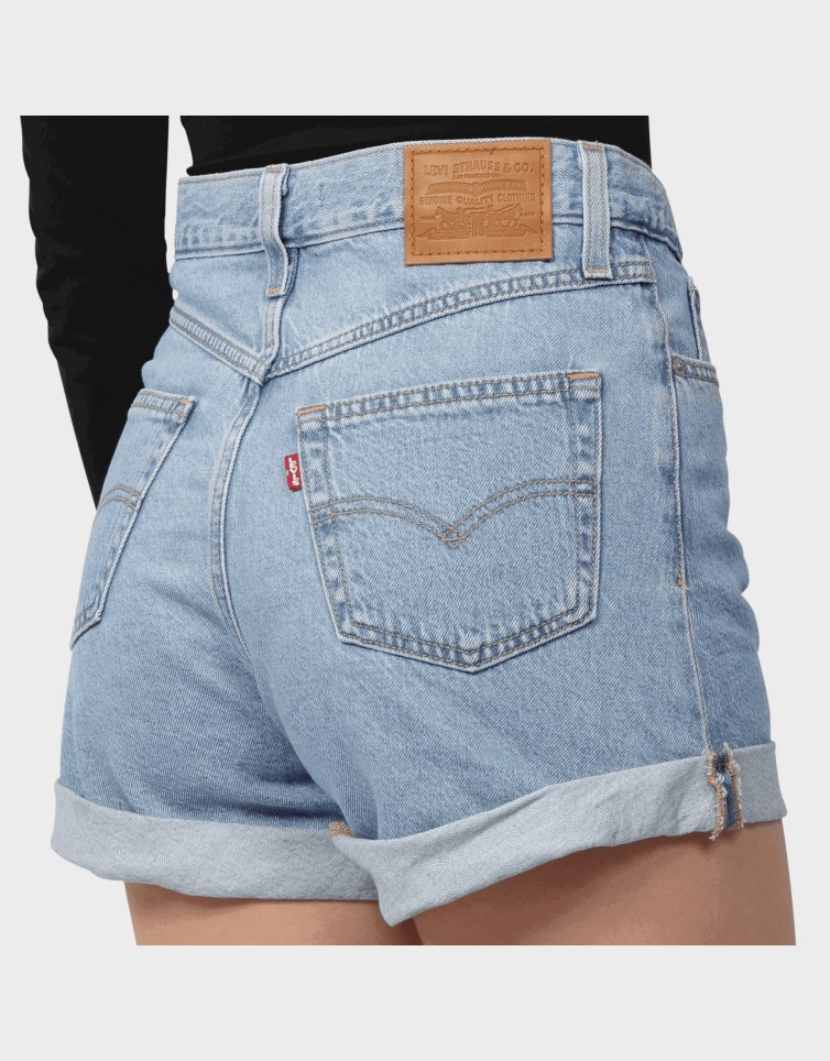 ROLLED 80S MOM SHORTS
