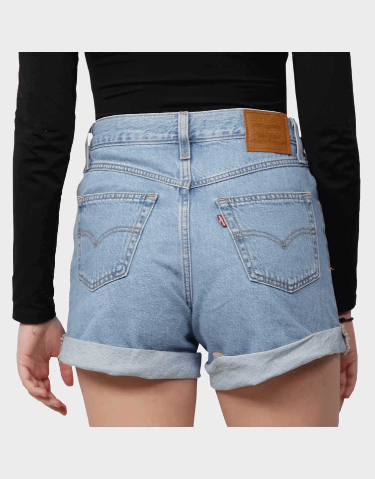 ROLLED 80S MOM SHORTS