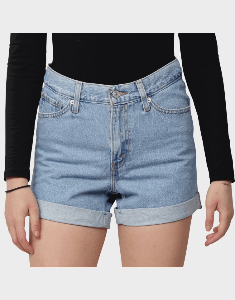 ROLLED 80S MOM SHORTS