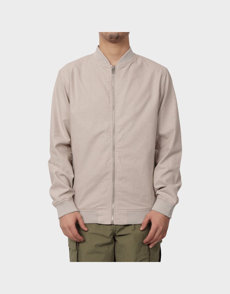 SUMMER LINEN BOMBER