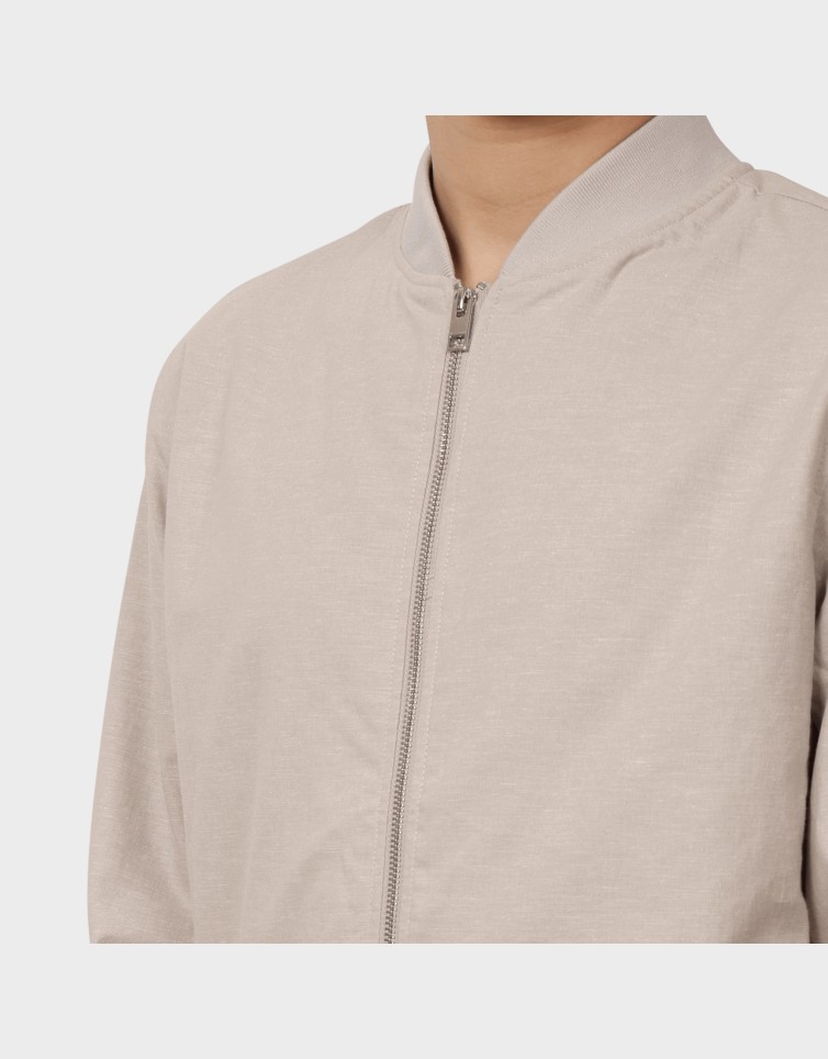 SUMMER LINEN BOMBER
