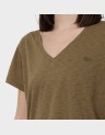 STUDIOS SLUB EMB VEE TEE