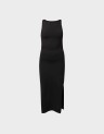 LEA S/L LONG SLIT DRESS JRS