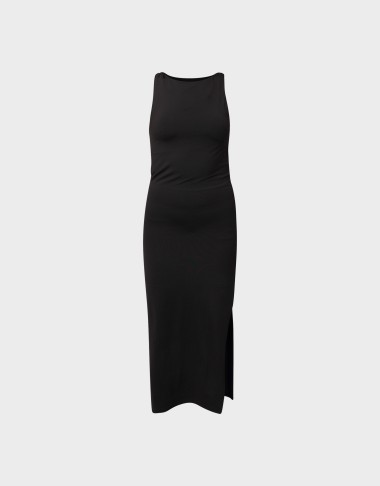 LEA S/L LONG SLIT DRESS JRS