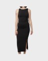 LEA S/L LONG SLIT DRESS JRS