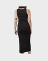 LEA S/L LONG SLIT DRESS JRS
