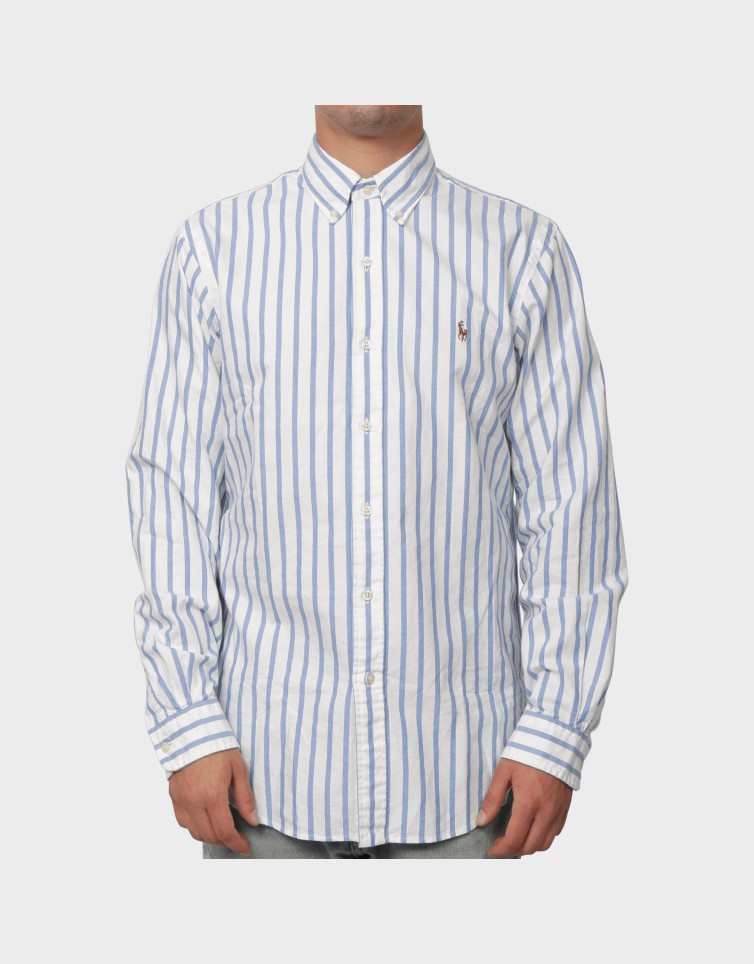 CUSTOM FIT STRIPED OXFORD SHIRT