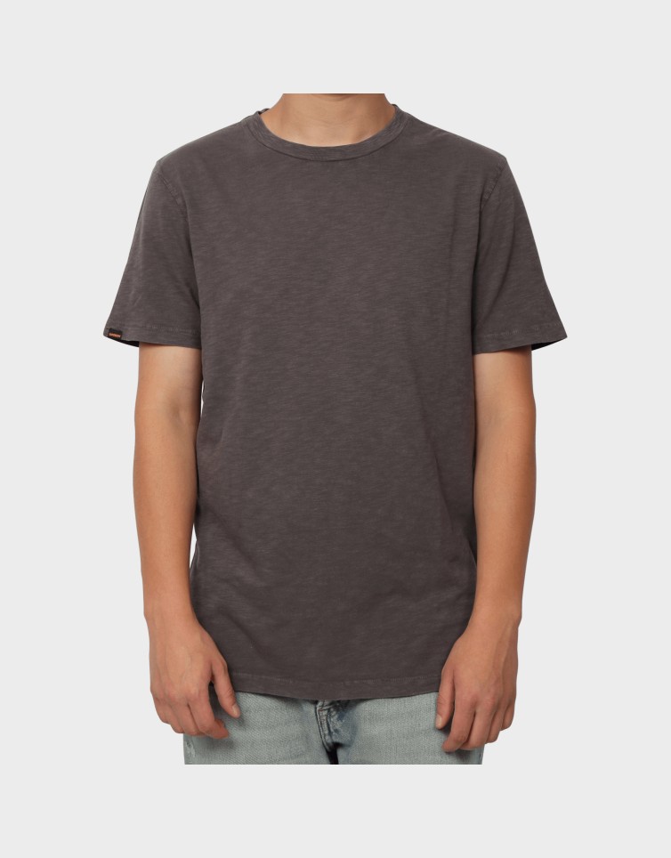 STUD CREW NECK SLUB SS T-SHIRT